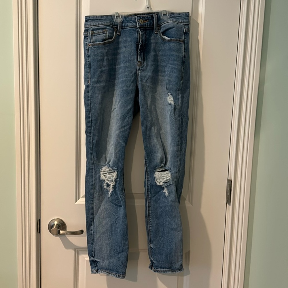 Old Navy Powerstraight Ripped Jeans